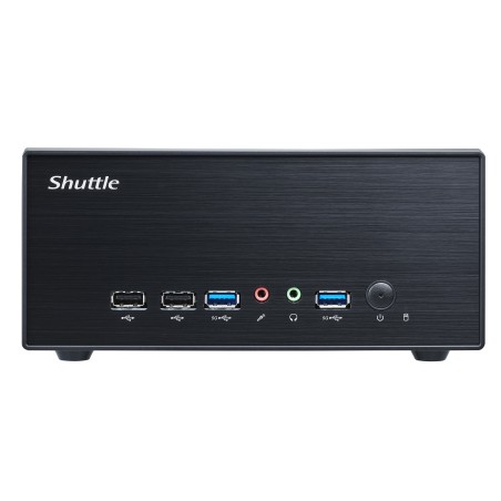 Shuttle XPC Slim XH610G2 Mini PC Barebones - Compact, Powerful, and Sleek Black Design - Ideal for Home or Office Use!